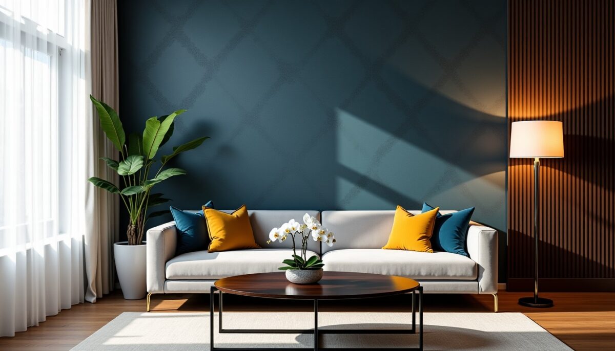 Papier peint de luxe : sublimer le salon avec une touche d'élégance et de personnalité
